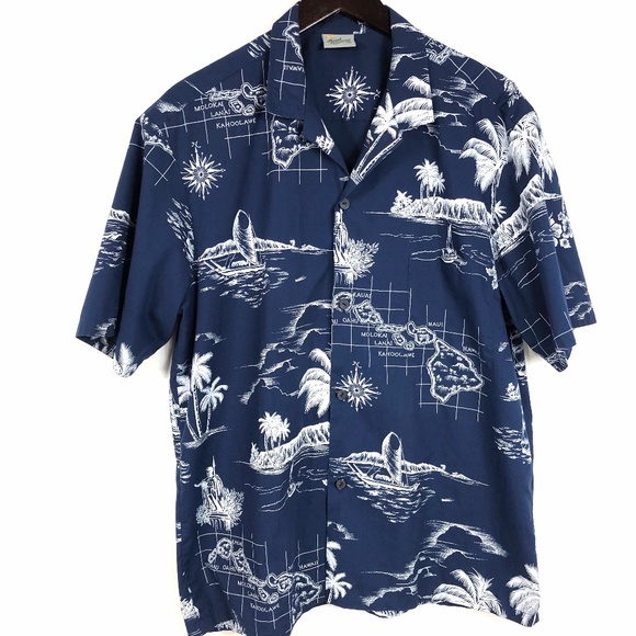 Royal Creations Blue Hawaiian Shirt Size XL - Picture 1 of 5